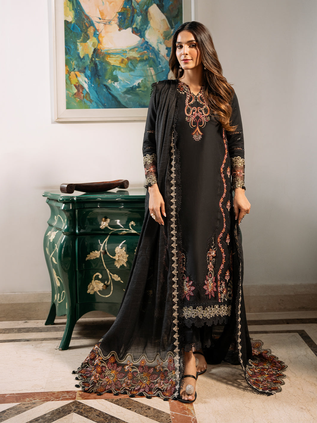 Izel | Mahveen Festive Lawn 25 | FAHIMA - Official Izel stockist in UK - Sakeena London