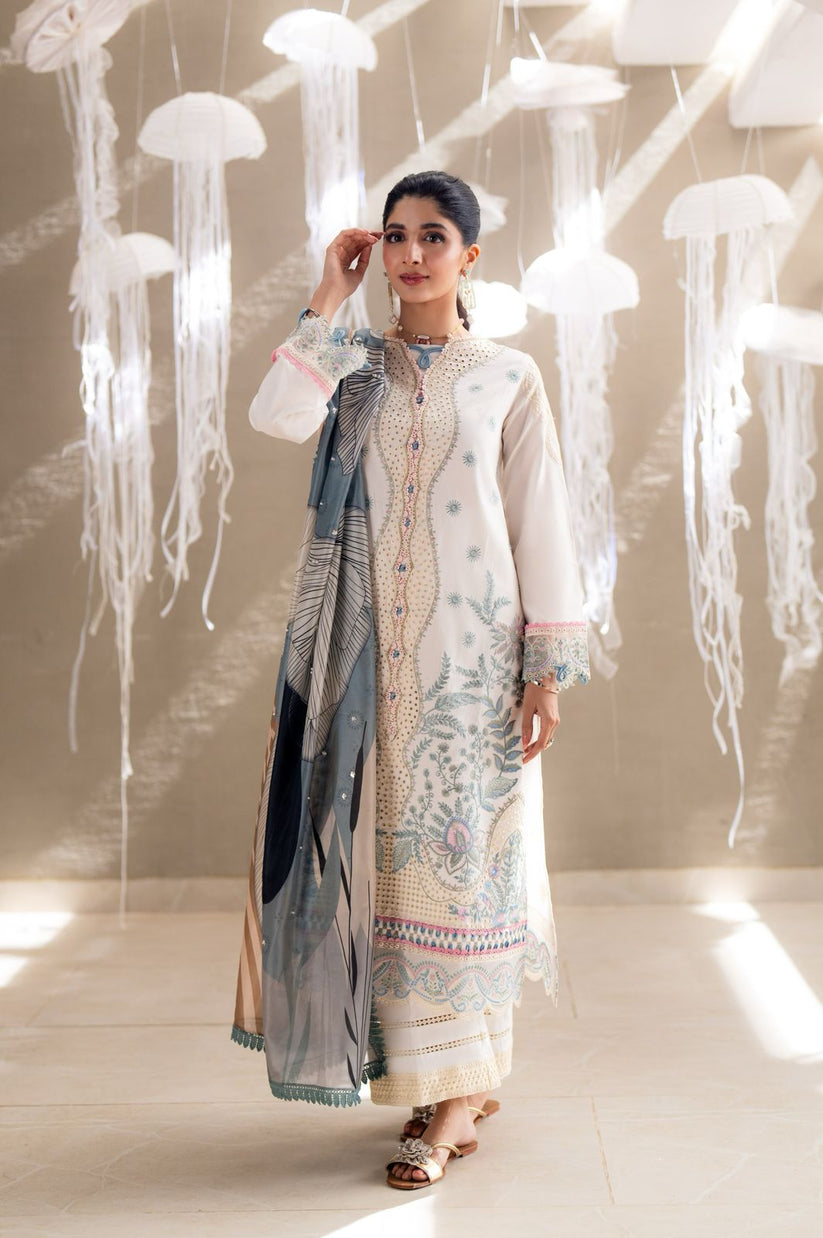 Aabyaan | Saagar Luxury Lawn 25 | ZAIRA (AS-09) - Official Aabyaan stockist in UK - Sakeena London