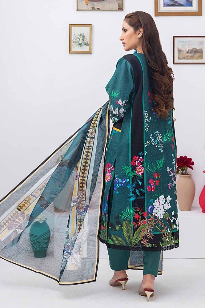 Gul Ahmed | Winter Collection 24 | Net Dupatta WRF-32015 - Official Gul Ahmed stockist in UK - Sakeena London