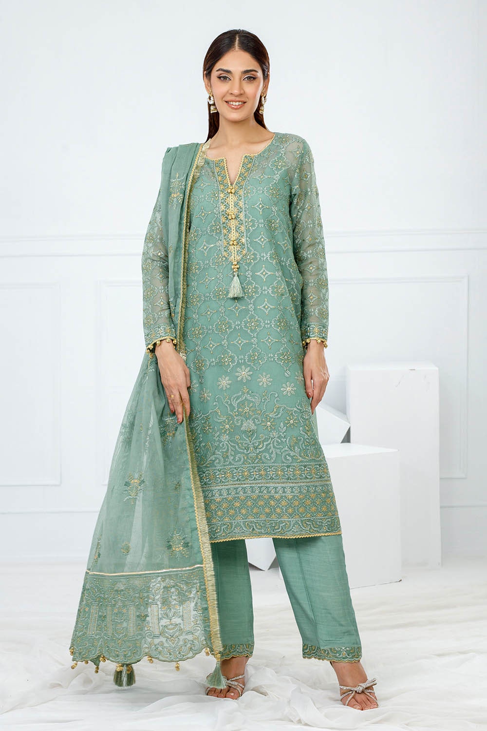 Gul Ahmed | Festive Eid 25 | FE-52088 - Official Gul Ahmed stockist in UK - Sakeena London