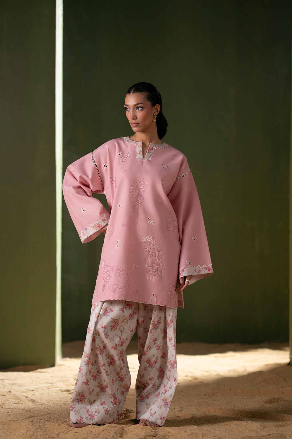 Saira Rizwan | Joolie Co ords | JOOLIE PINK - JBP25-08 - Official Saira Rizwan stockist in UK - Sakeena London