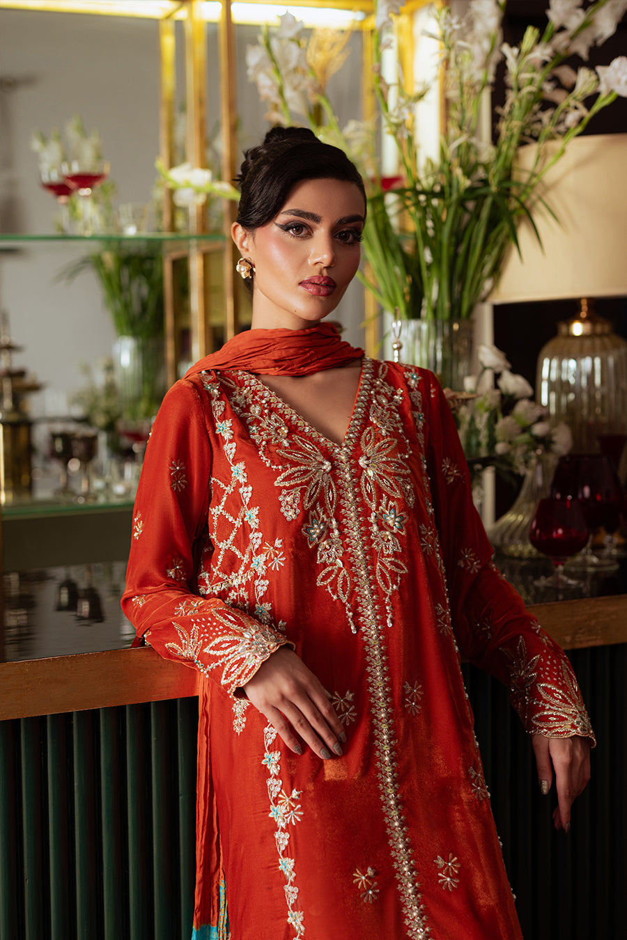 Saira Rizwan | Velvet Pret 25 | NEELAM-SRVP25-06 - Official Saira Rizwan stockist in UK - Sakeena London