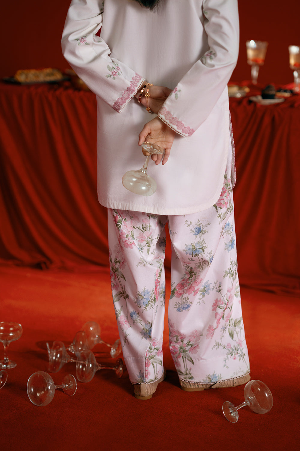 Saira Rizwan | Joolie Co ords |JOOLIE WHITE - JBP25-07 - Official Saira Rizwan stockist in UK - Sakeena London