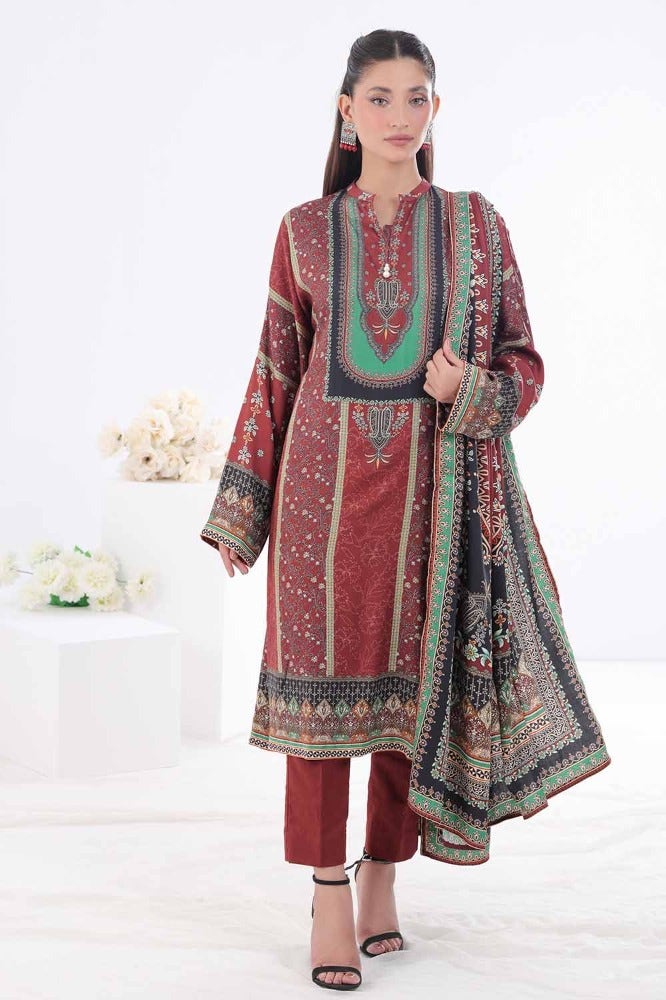 Gul Ahmed | Winter Collection 24 | Suit WNS-32249 A - Official Gul Ahmed stockist in UK - Sakeena London
