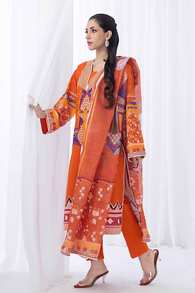 Gul Ahmed | Winter Collection 24 | Zari Stripe Dupatta WRF-32010 - Official Gul Ahmed stockist in UK - Sakeena London