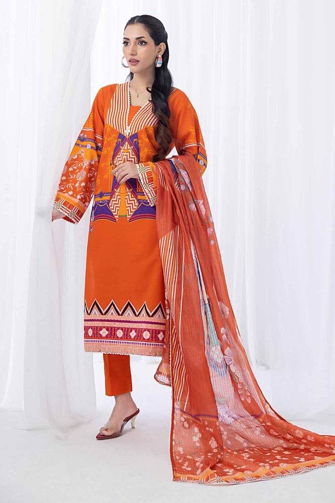 Gul Ahmed | Winter Collection 24 | Zari Stripe Dupatta WRF-32010 - Official Gul Ahmed stockist in UK - Sakeena London