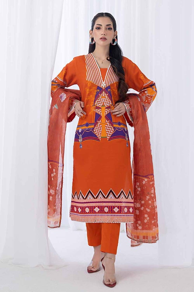 Gul Ahmed | Winter Collection 24 | Zari Stripe Dupatta WRF-32010 - Official Gul Ahmed stockist in UK - Sakeena London
