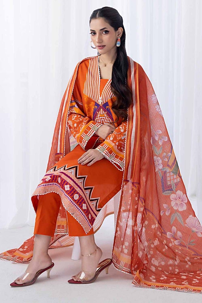 Gul Ahmed | Winter Collection 24 | Zari Stripe Dupatta WRF-32010 - Official Gul Ahmed stockist in UK - Sakeena London