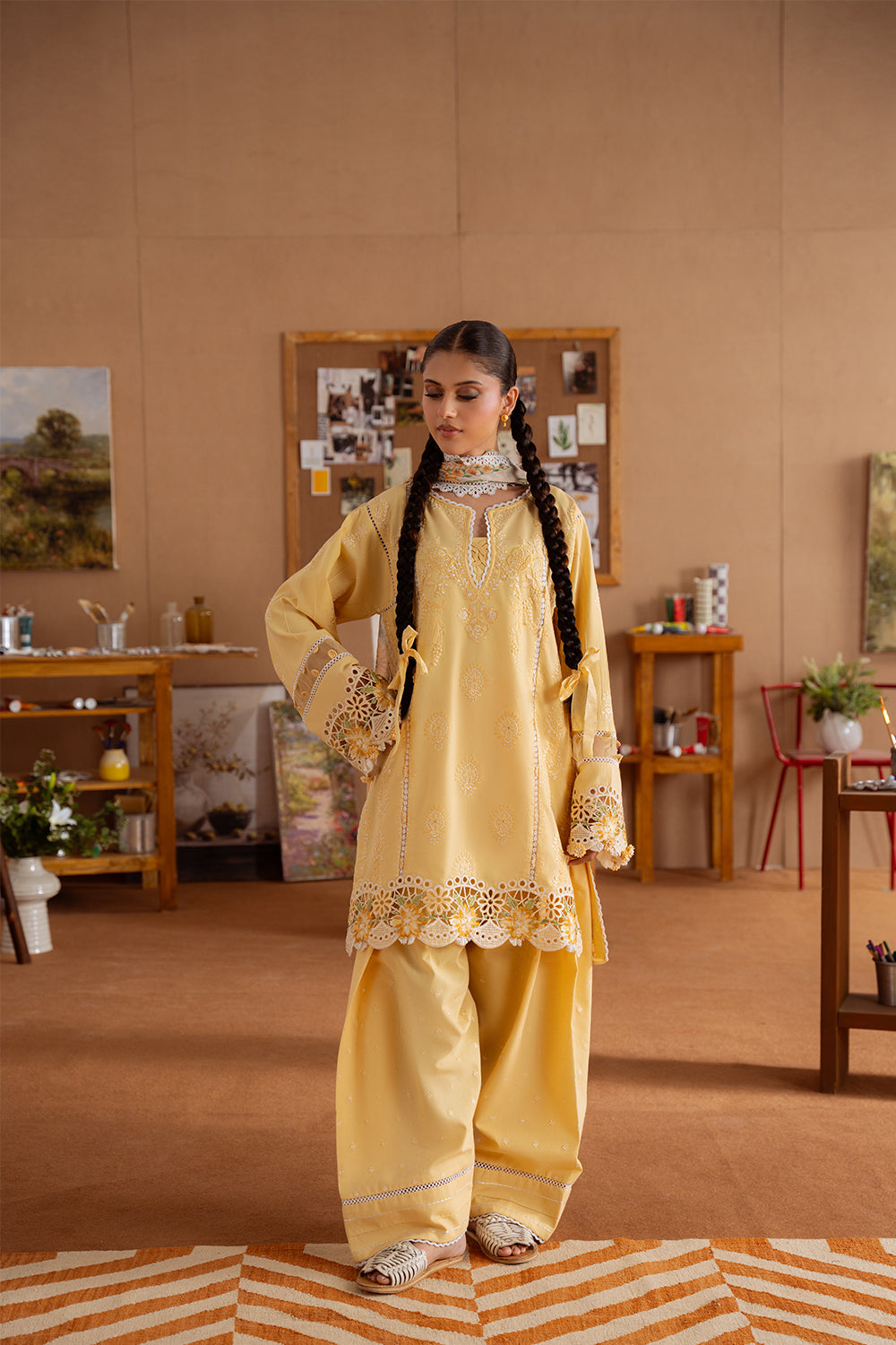 Saira Rizwan | Laanem Summer Lawn 25 | LEYLA-A-SRL25-04 - Official Saira Rizwan stockist in UK - Sakeena London