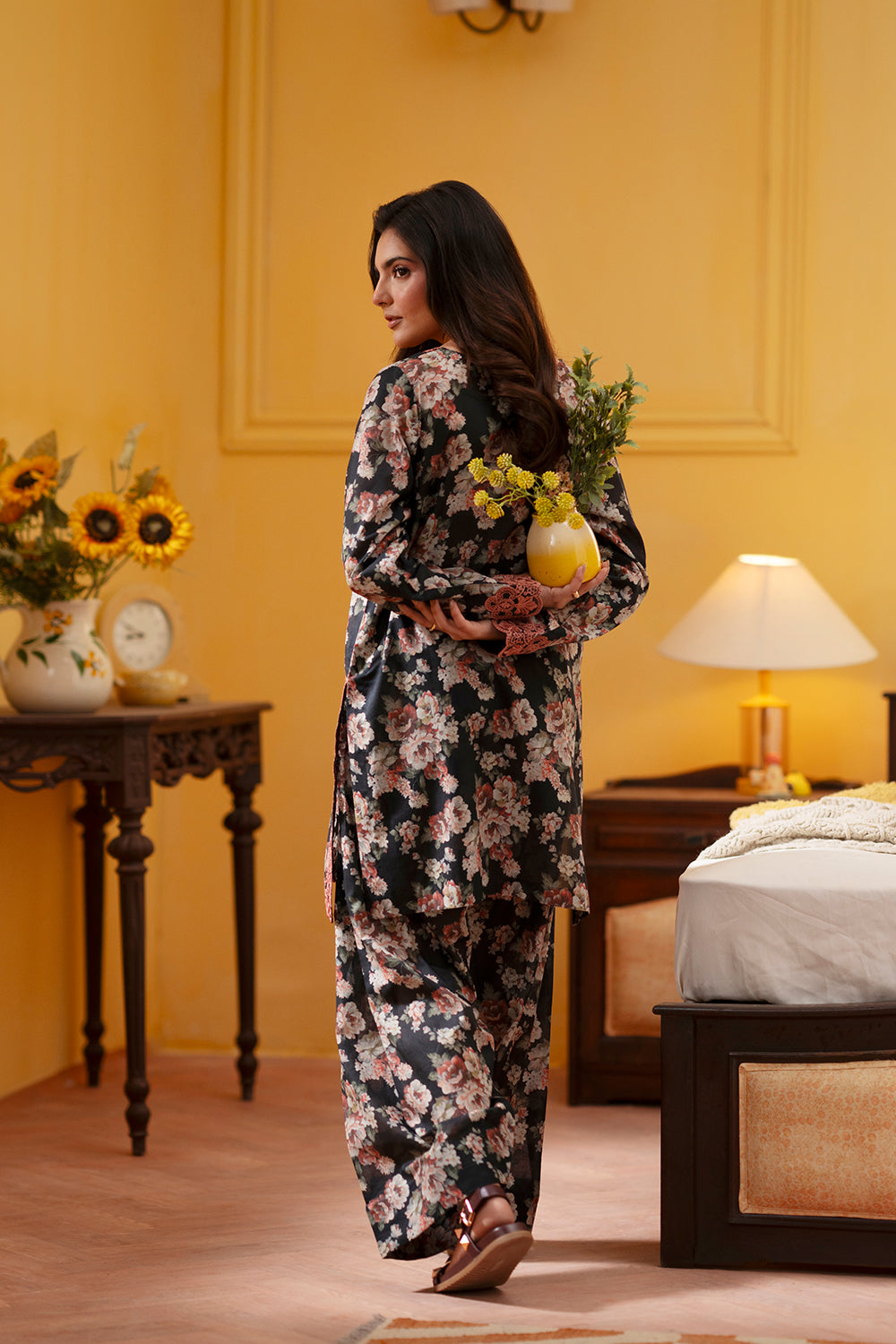 Saira Rizwan | Joolie Co ords | CHARCOAL-JBP25-02 - Official Saira Rizwan stockist in UK - Sakeena London