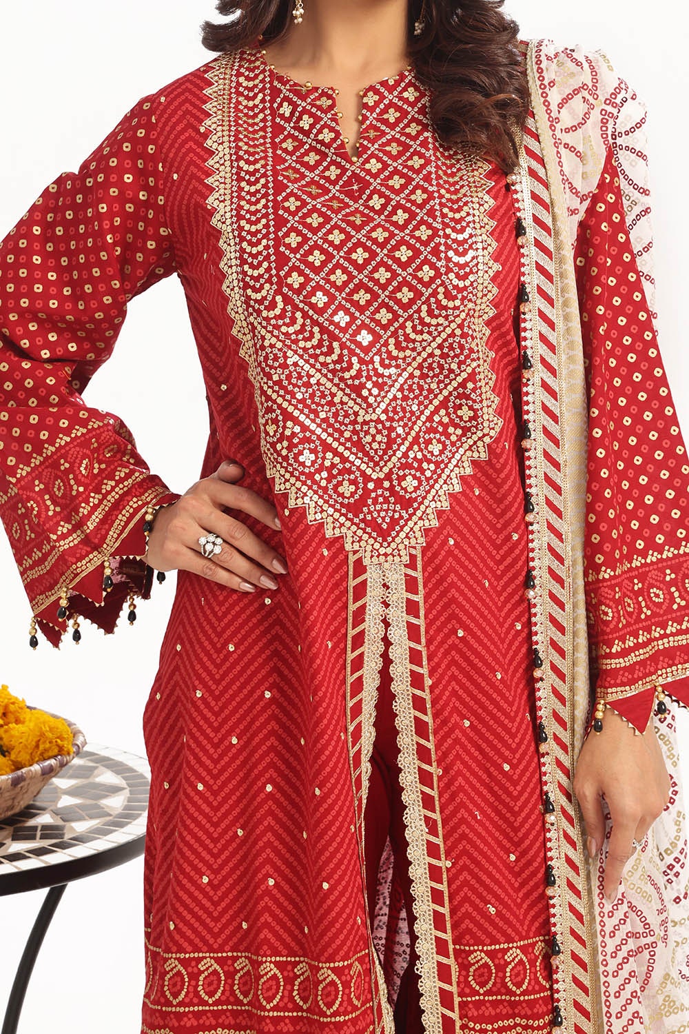 Gul Ahmed | Chunri Lawn 25 | BM-52022 - Official Gul Ahmed stockist in UK - Sakeena London