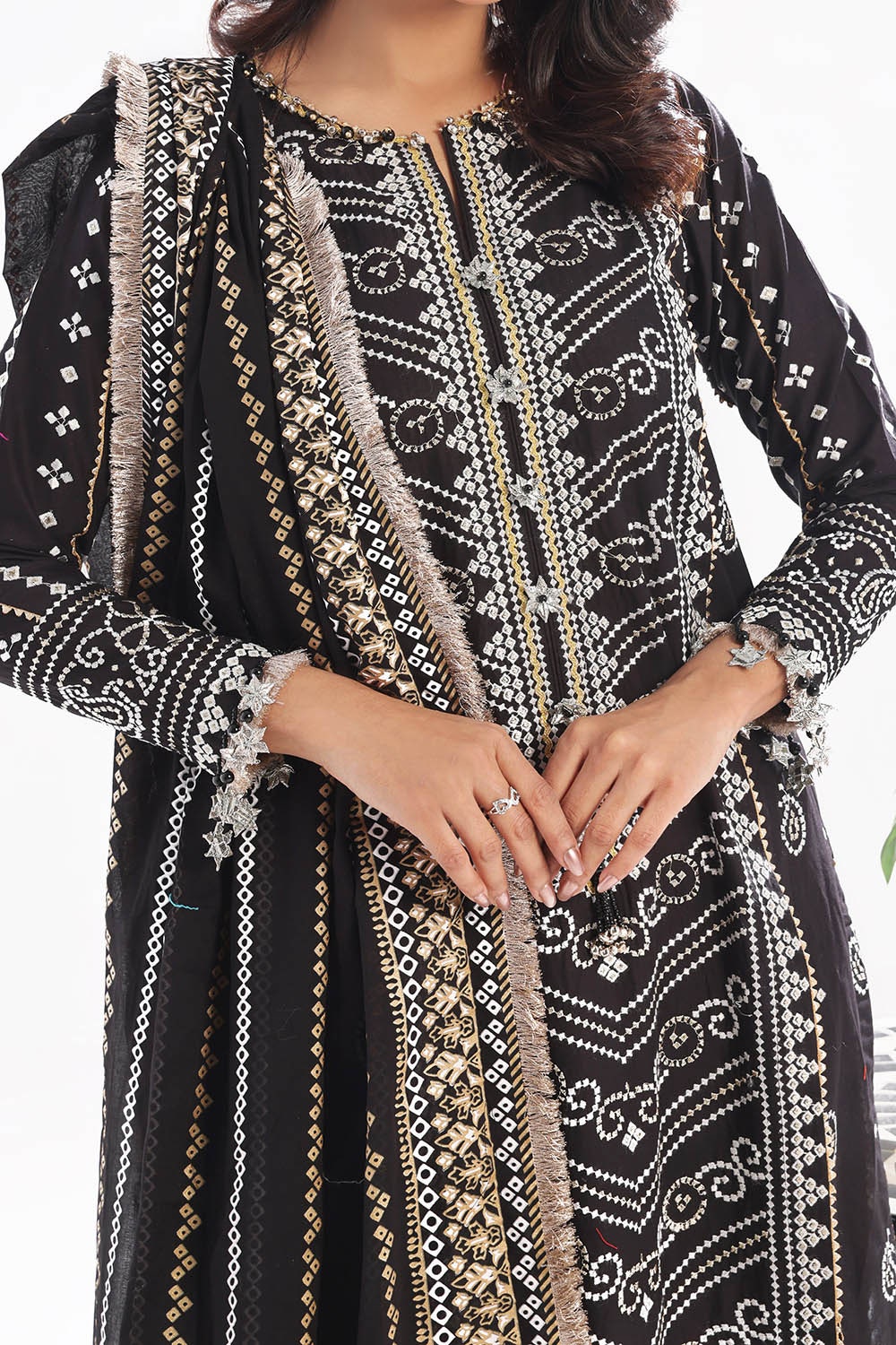 Gul Ahmed | Chunri Lawn 25 | CL-52407 - Official Gul Ahmed stockist in UK - Sakeena London