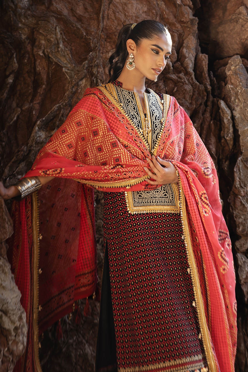 Gul Ahmed | Chunri Lawn 25 | BM-52017 - Official Gul Ahmed stockist in UK - Sakeena London