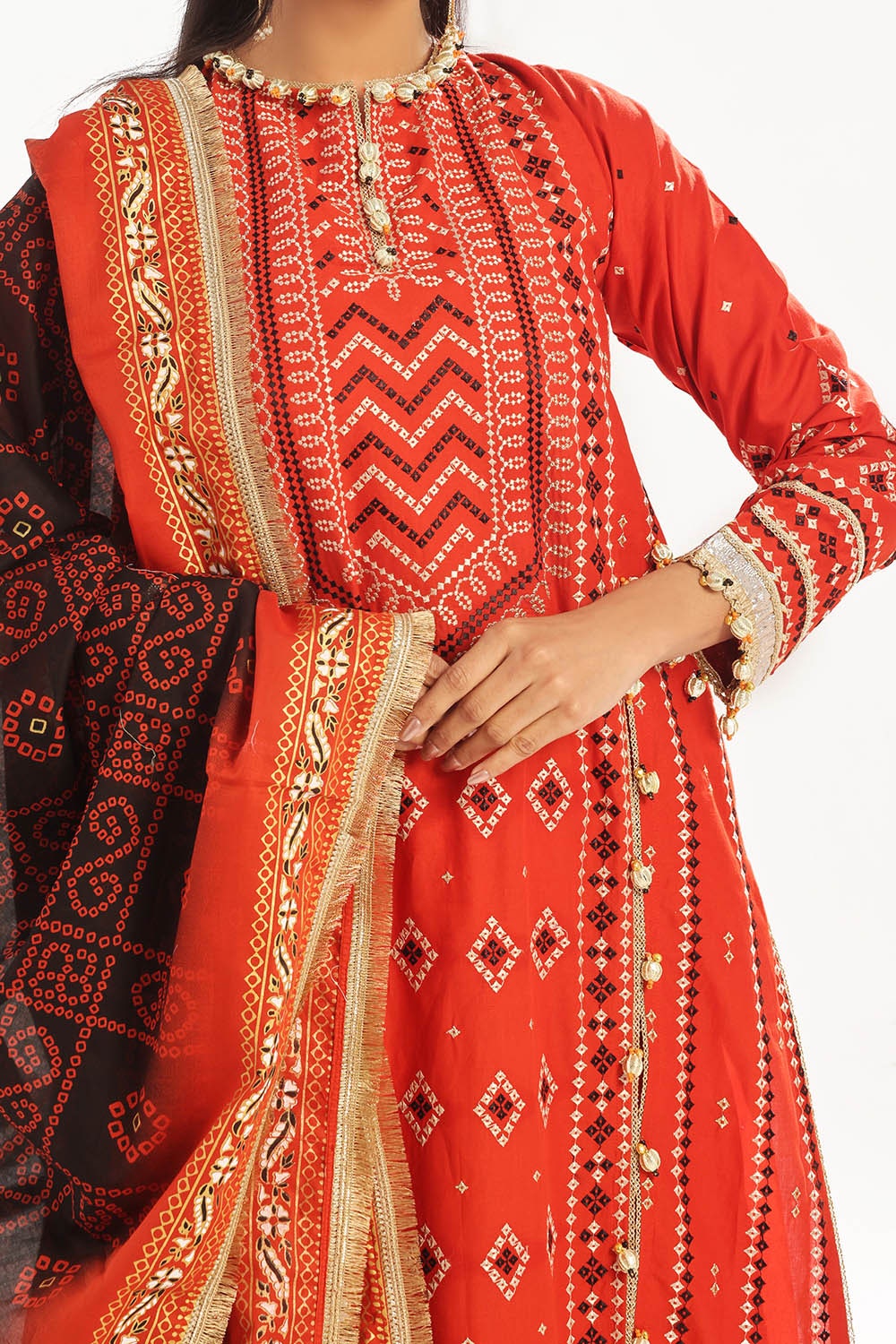 Gul Ahmed | Chunri Lawn 25 | CL-52443 - Official Gul Ahmed stockist in UK - Sakeena London