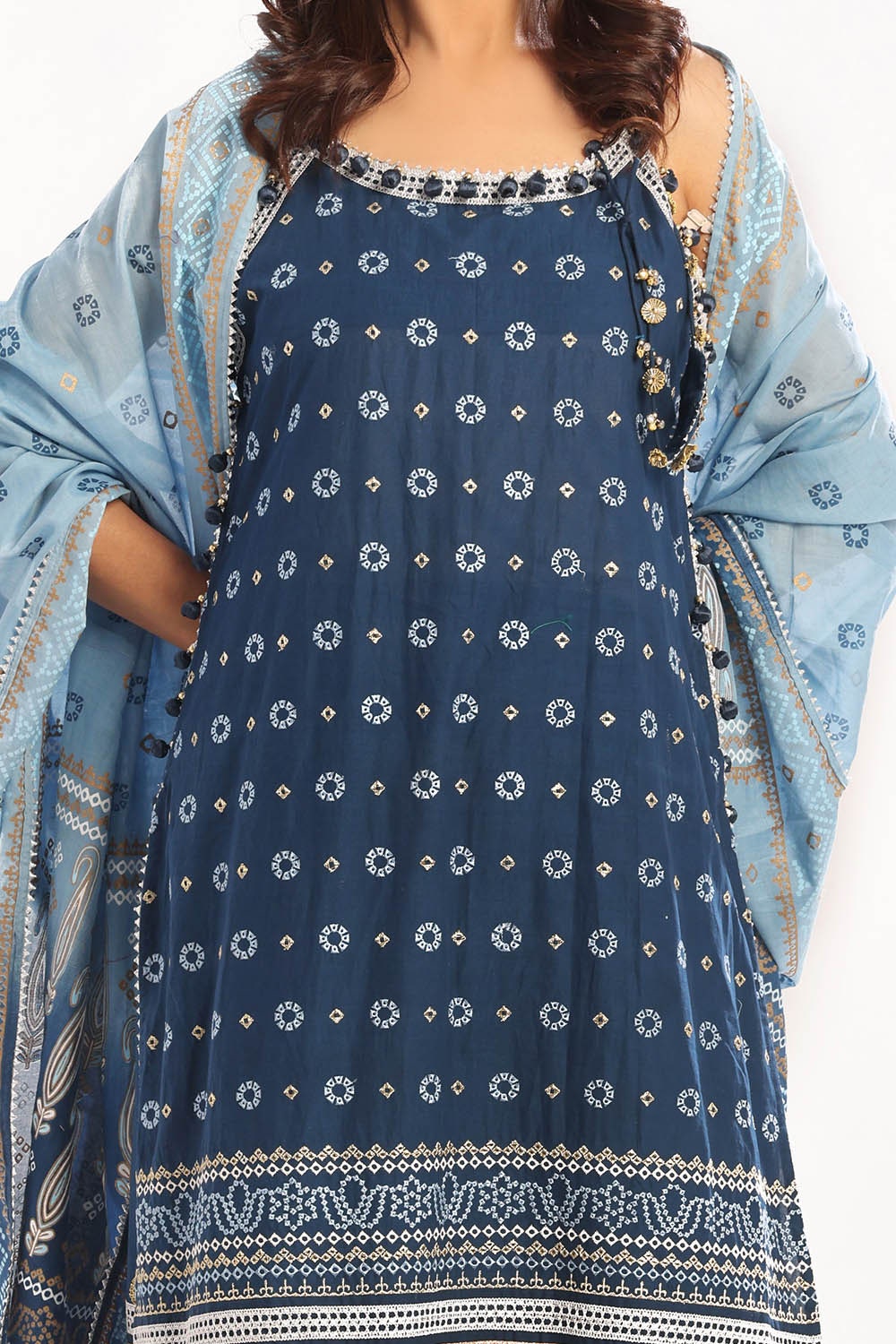 Gul Ahmed | Chunri Lawn 25 | CL-52444 - Official Gul Ahmed stockist in UK - Sakeena London