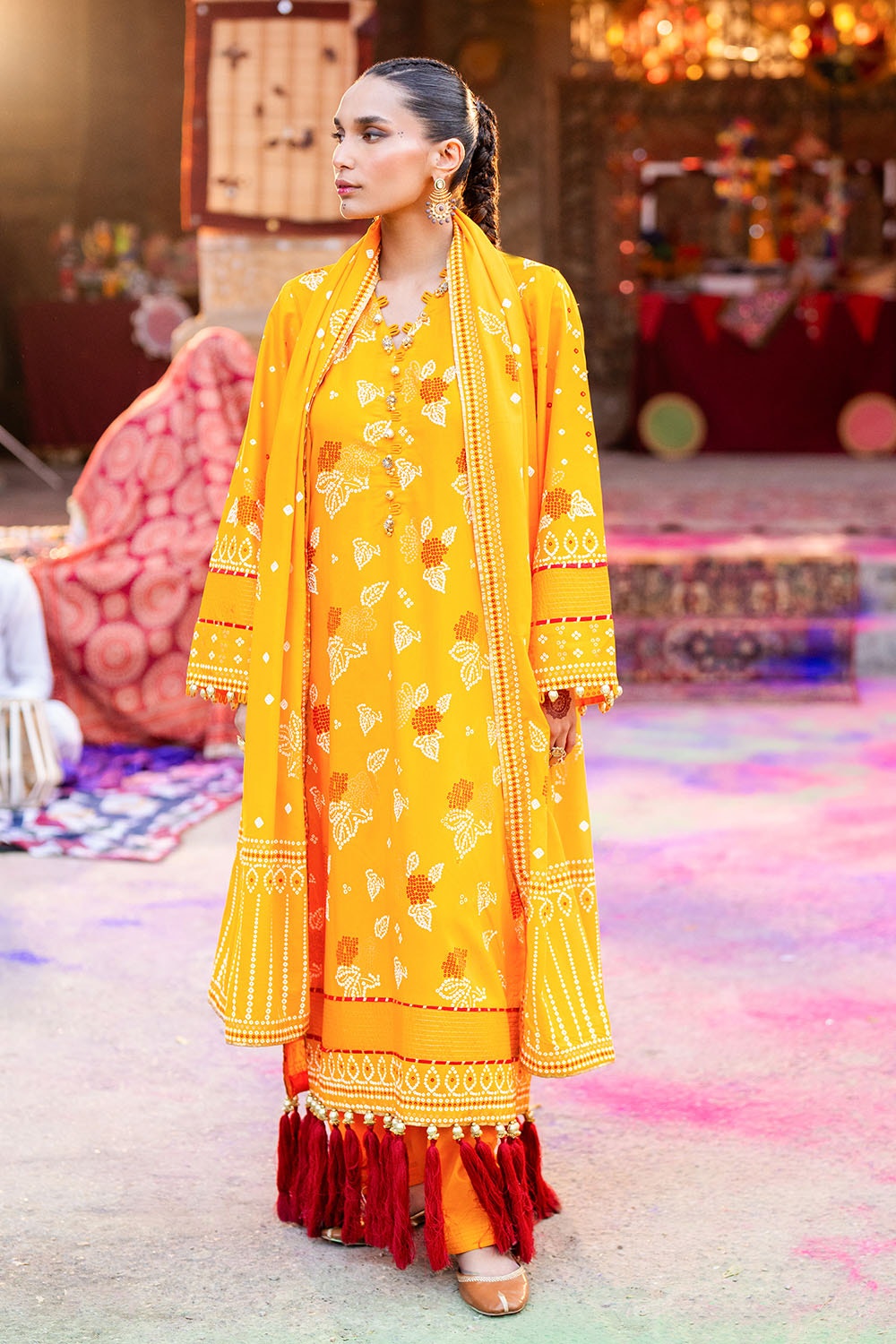 Gul Ahmed | Chunri Lawn 25 | CL-52177 A - Official Gul Ahmed stockist in UK - Sakeena London