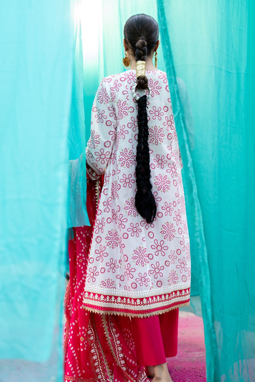 Gul Ahmed | Chunri Lawn 25 | CL-52411 A - Official Gul Ahmed stockist in UK - Sakeena London