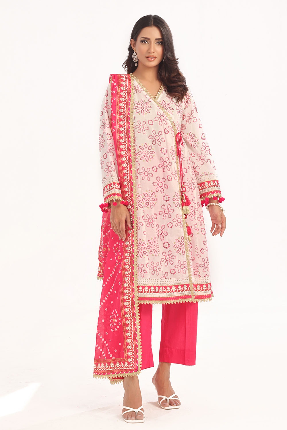 Gul Ahmed | Chunri Lawn 25 | CL-52411 A - Official Gul Ahmed stockist in UK - Sakeena London