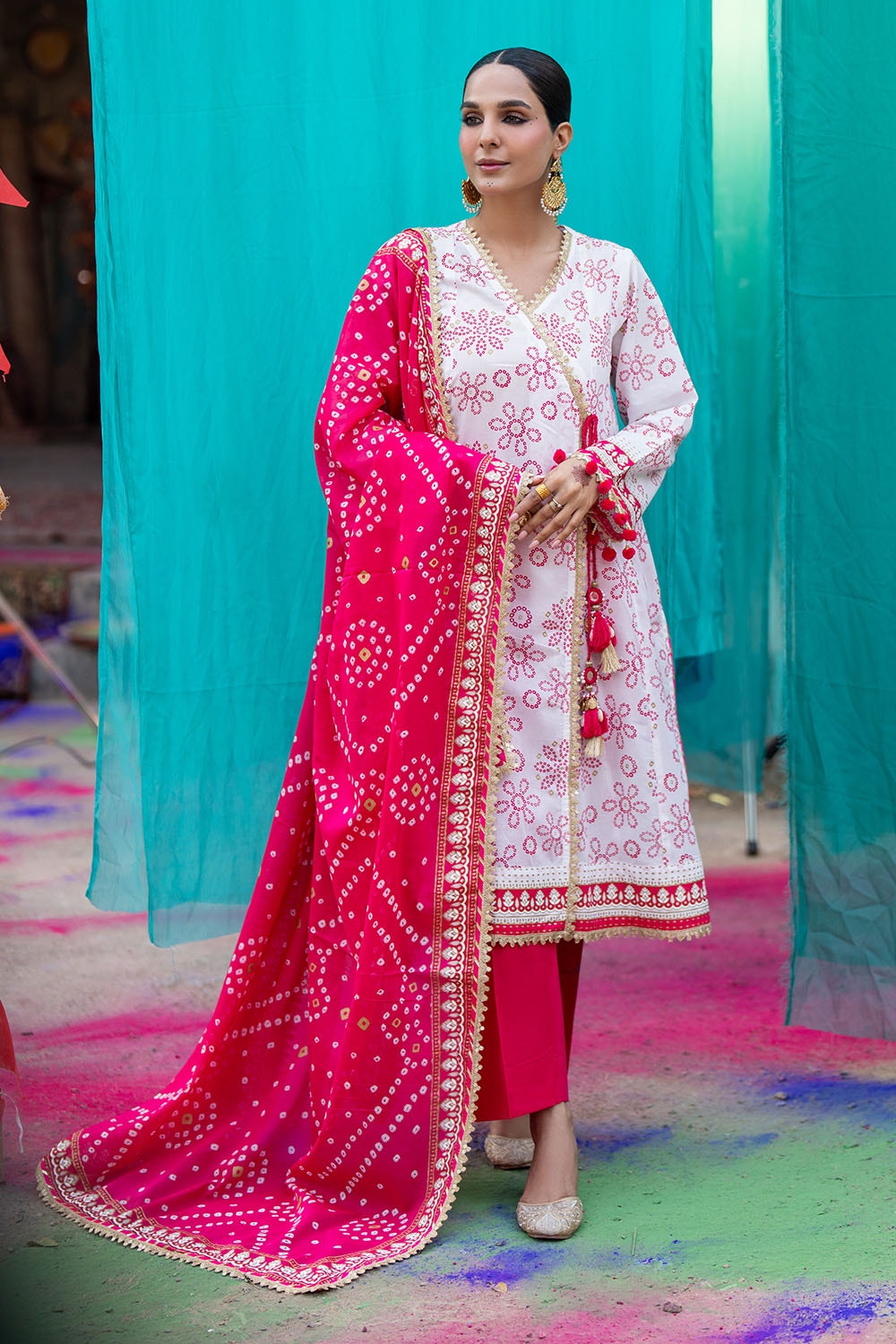 Gul Ahmed | Chunri Lawn 25 | CL-52411 A - Official Gul Ahmed stockist in UK - Sakeena London