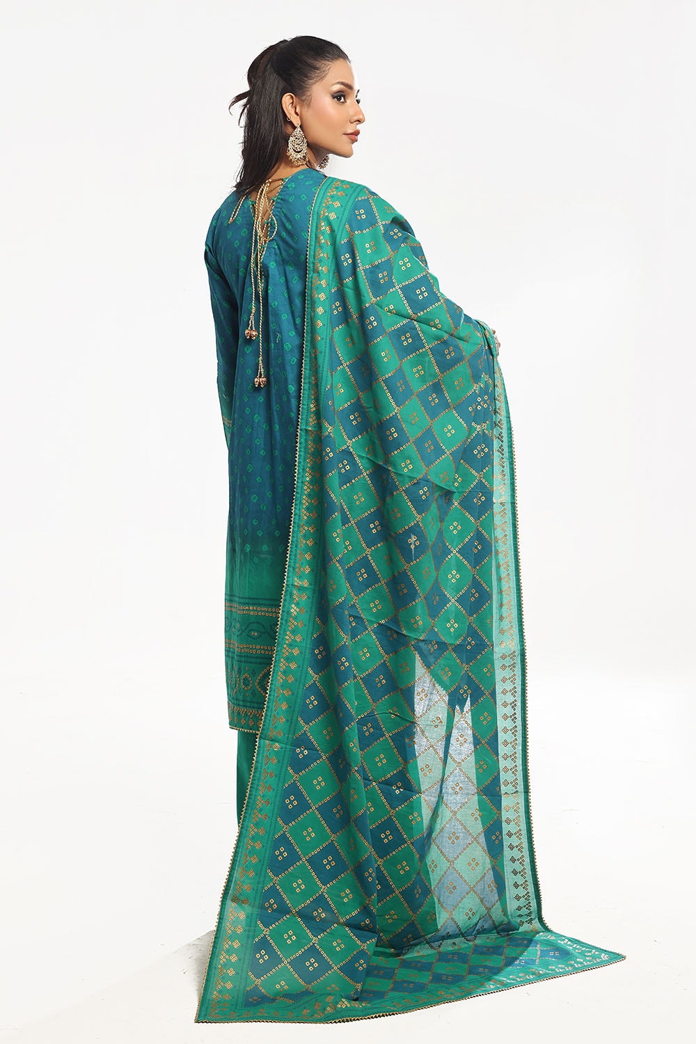 Gul Ahmed | Chunri Lawn 25 | CL-52410 A - Official Gul Ahmed stockist in UK - Sakeena London
