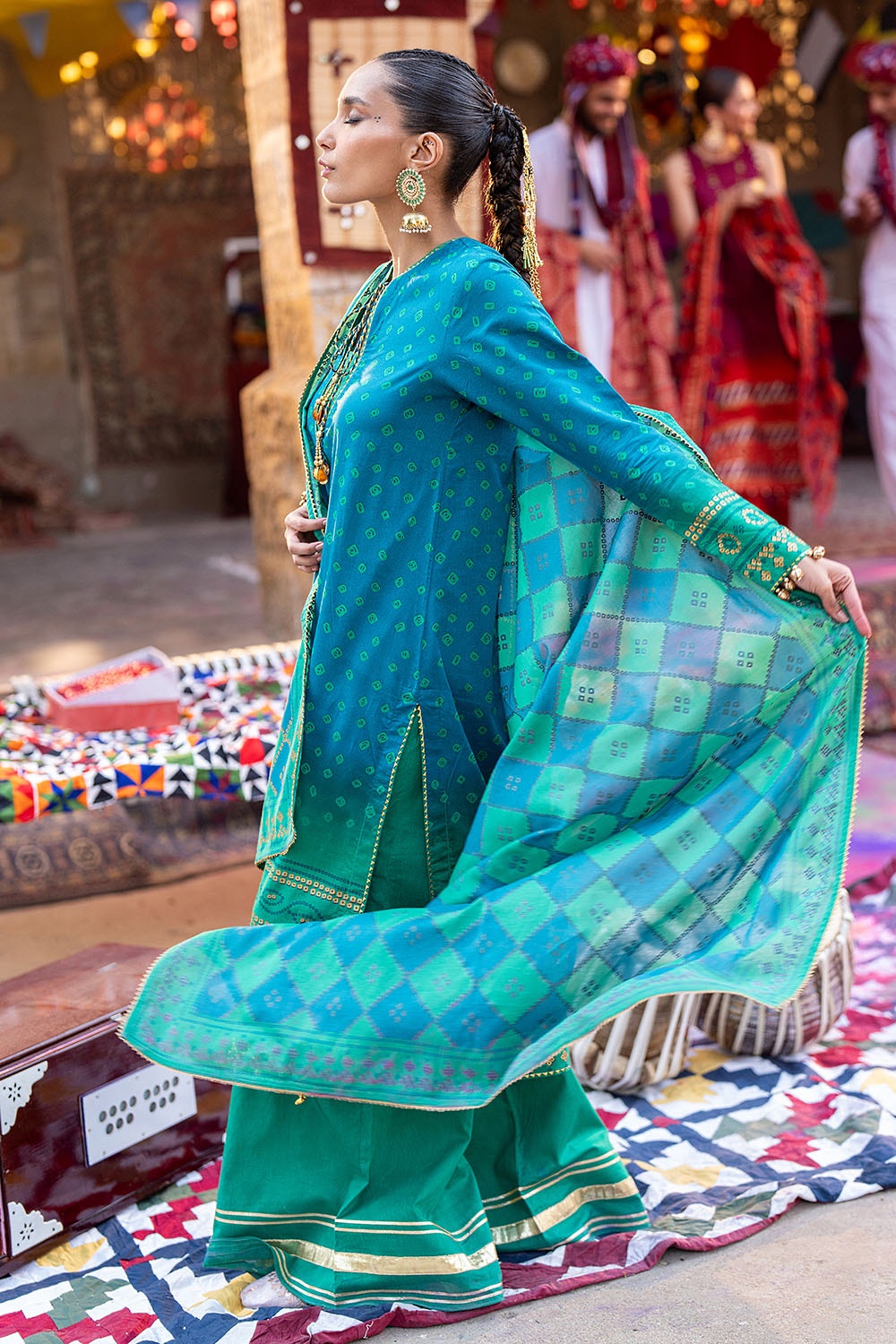 Gul Ahmed | Chunri Lawn 25 | CL-52410 A - Official Gul Ahmed stockist in UK - Sakeena London