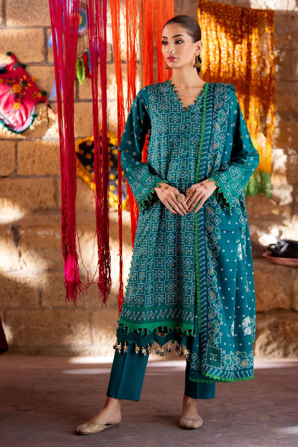 Gul Ahmed | Chunri Lawn 25 | CL-52484 A - Official Gul Ahmed stockist in UK - Sakeena London