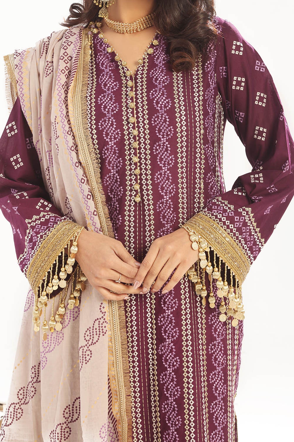 Gul Ahmed | Chunri Lawn 25 | CL-52413 - Official Gul Ahmed stockist in UK - Sakeena London