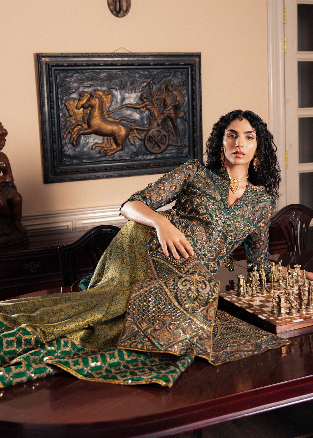 Laj by Lajwanti | Runaway Formals 25 | Emerald Echo - Official Laj by Lajwanti stockist in UK - Sakeena London