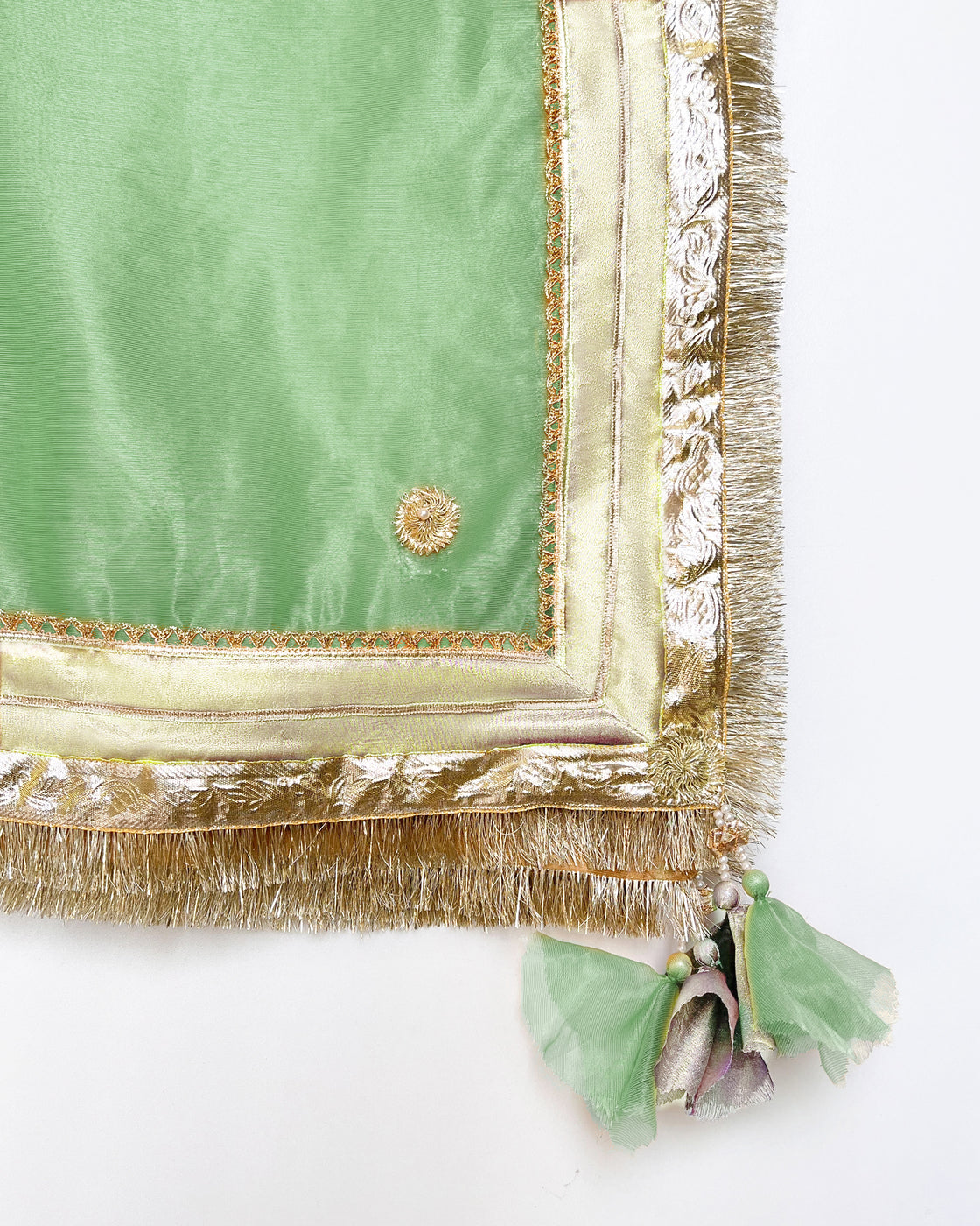 Zar | Gharara Formals | Gold/Green - Official Zar stockist in UK - Sakeena London