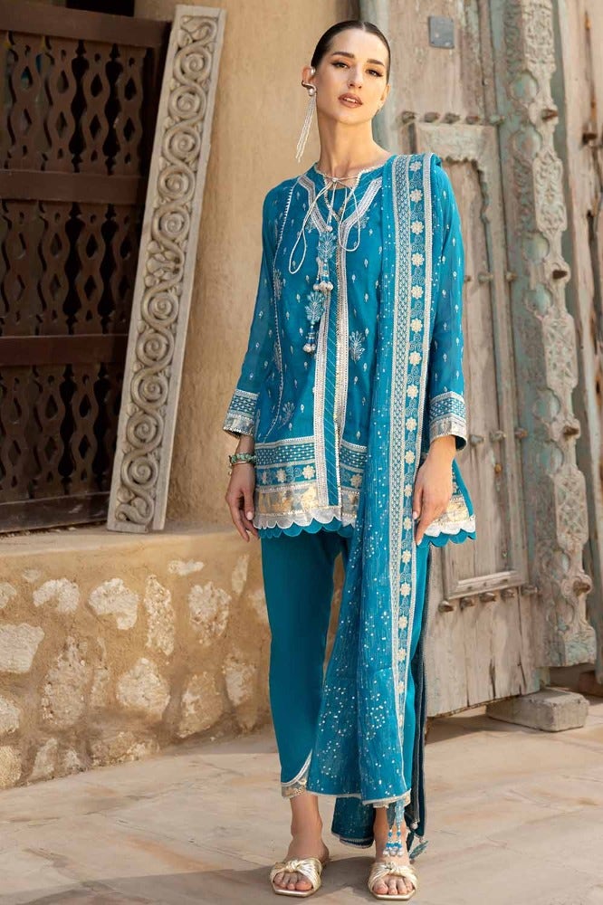 Gul Ahmed | Eid Collection | FE-42049 - Official Gul Ahmed stockist in UK - Sakeena London