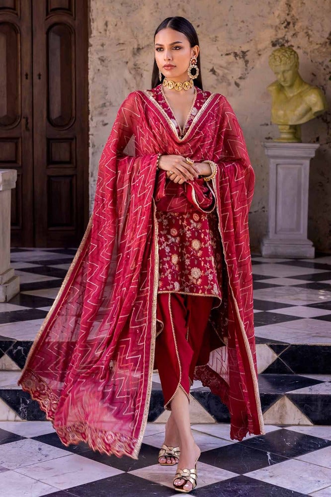 Gul Ahmed | Eid Collection | FE-42035 - Official Gul Ahmed stockist in UK - Sakeena London