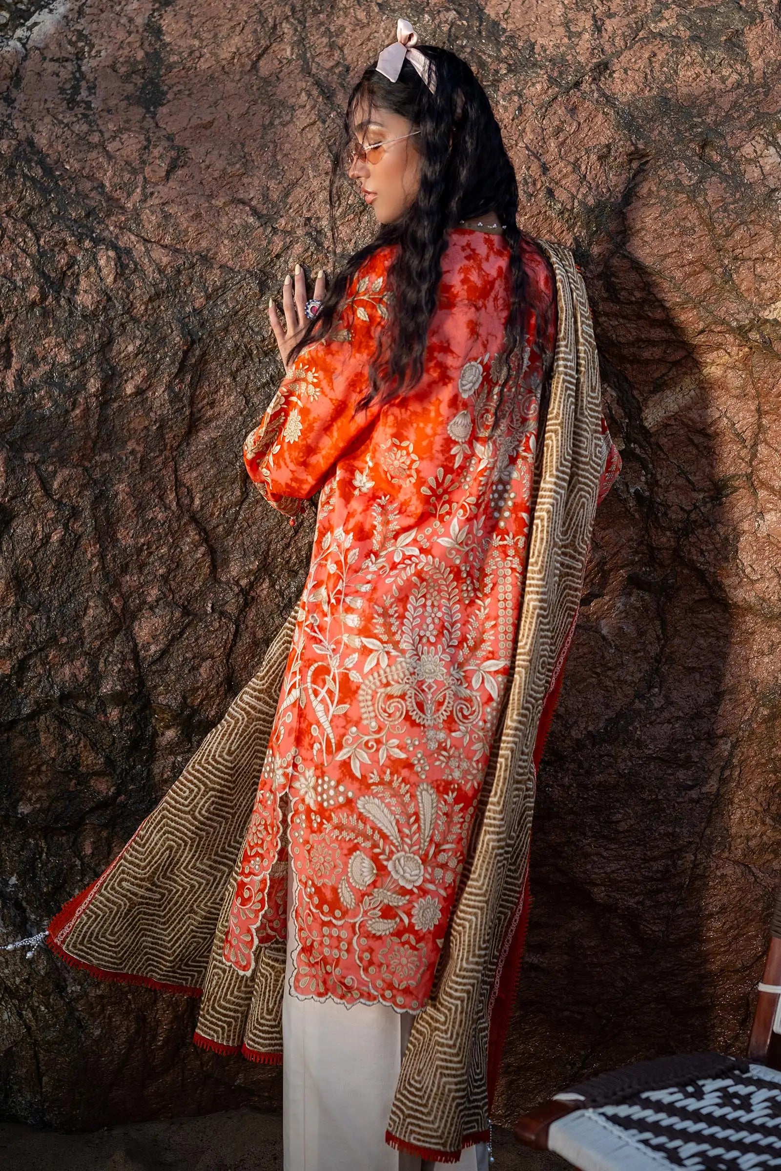 Sana Safinaz | Mahay Spring 24 | H241-018A-2BG - Official Sana Safinaz stockist in UK - Sakeena London