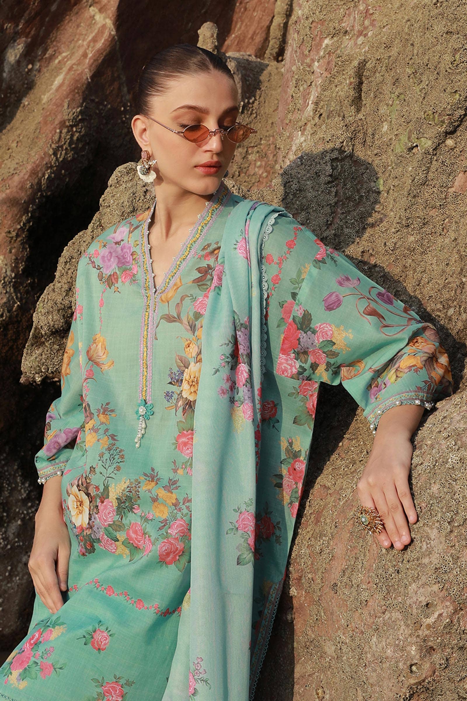 Sana Safinaz | Mahay Spring 24 | H241-026B-3CS - Official Sana Safinaz stockist in UK - Sakeena London