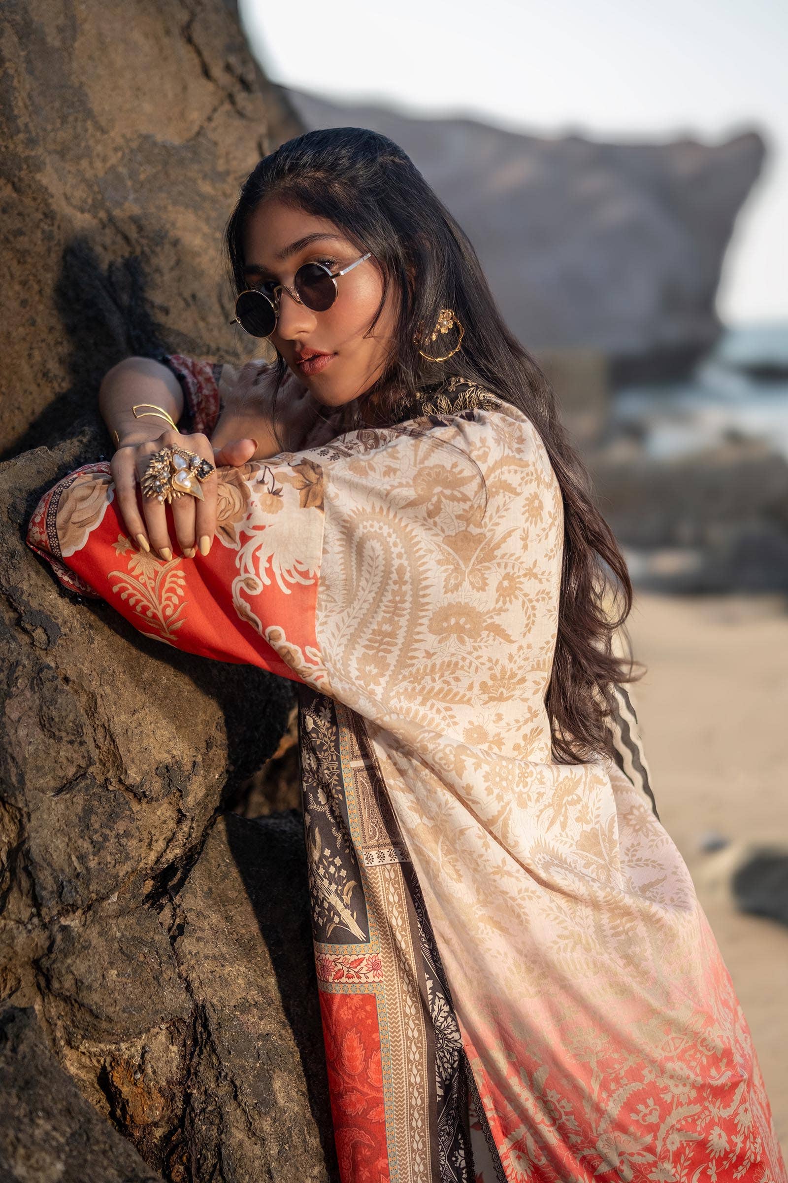 Sana Safinaz | Mahay Spring 24 | H241-028A-2BG - Official Sana Safinaz stockist in UK - Sakeena London