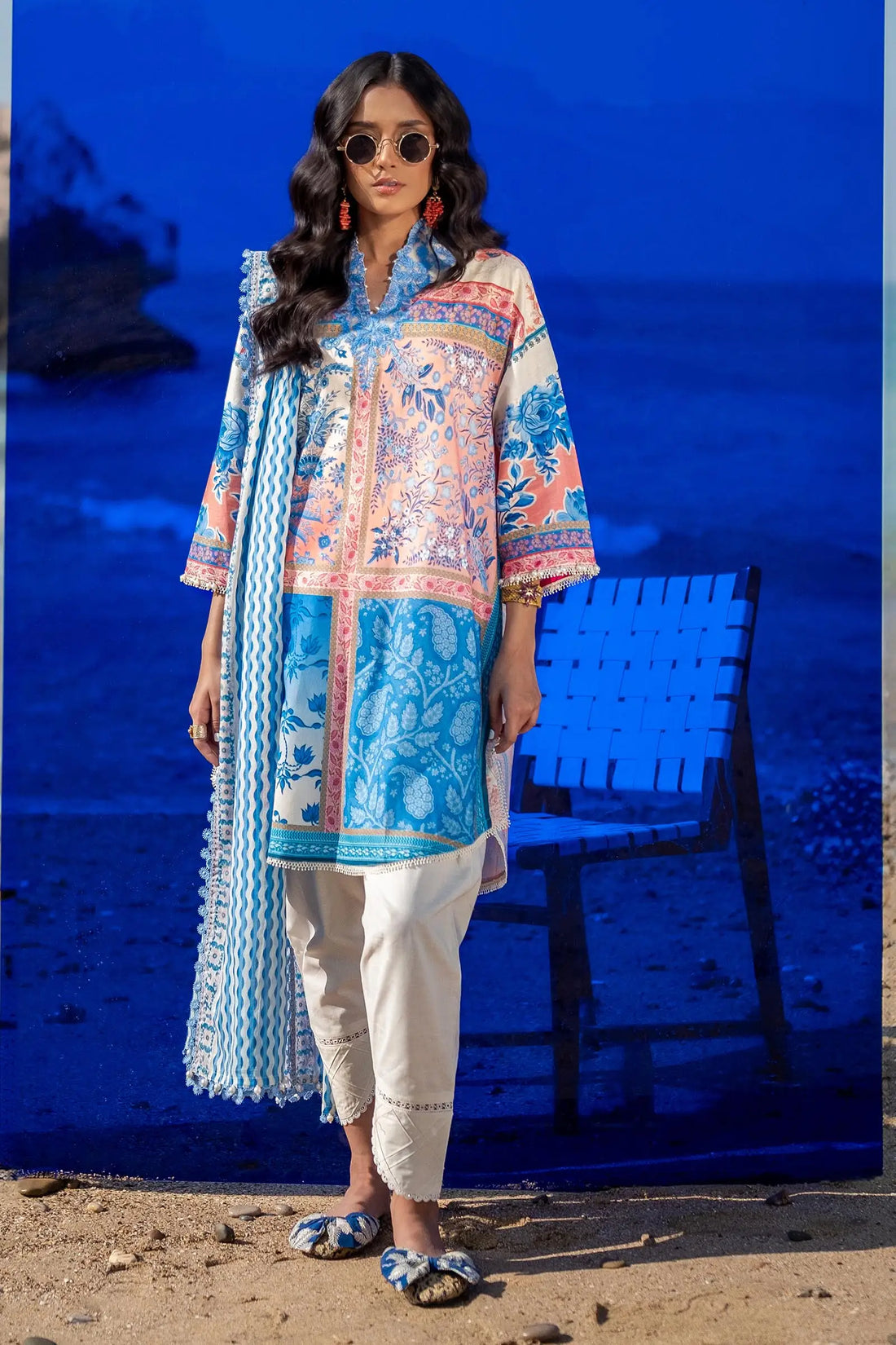 Sana Safinaz | Mahay Spring 24 | H241-028B-2BG - Official Sana Safinaz stockist in UK - Sakeena London