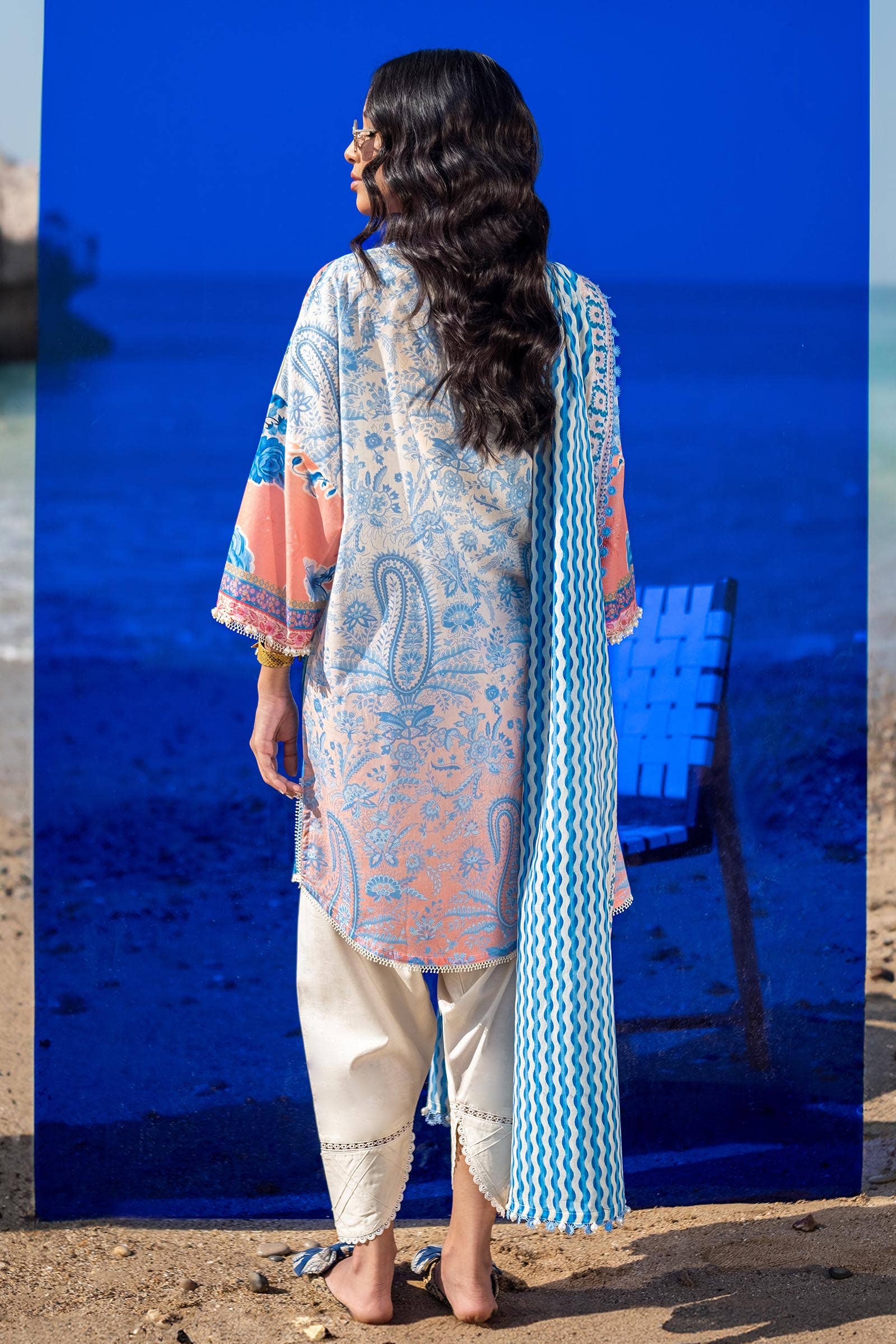 Sana Safinaz | Mahay Spring 24 | H241-028B-2BG - Official Sana Safinaz stockist in UK - Sakeena London