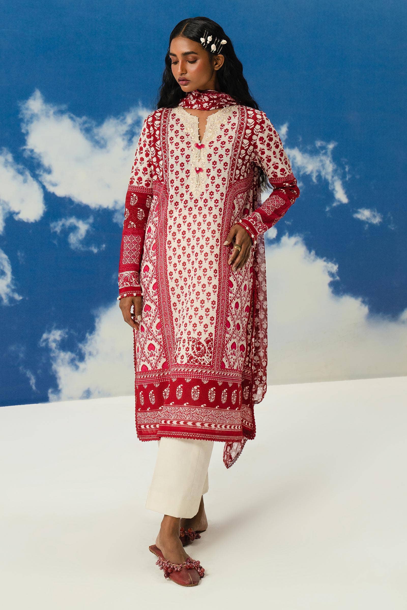 Sana Safinaz | Mahay Summer Lawn 24 | S-44 - Official Sana Safinaz stockist in UK - Sakeena London