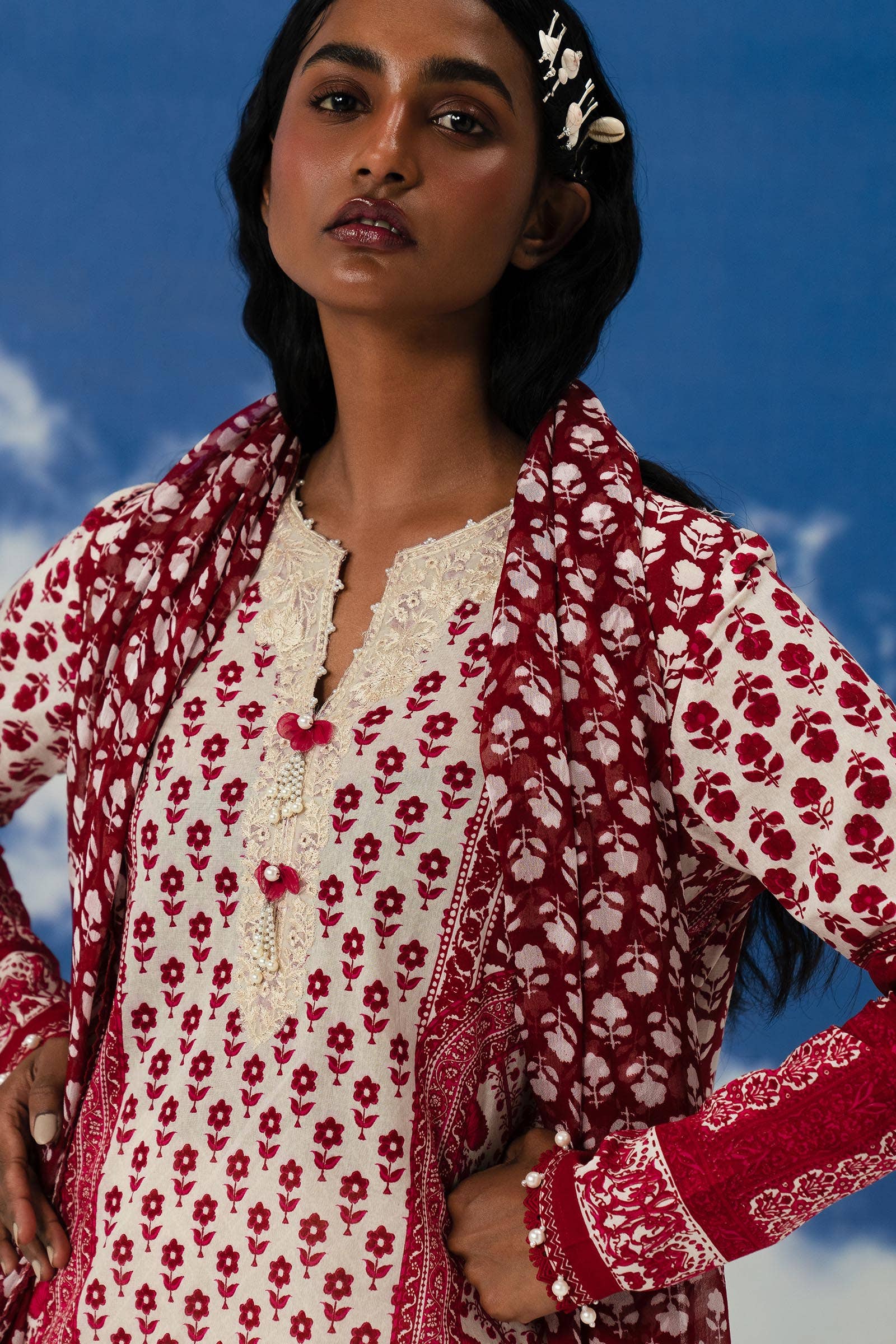Sana Safinaz | Mahay Summer Lawn 24 | S-44 - Official Sana Safinaz stockist in UK - Sakeena London