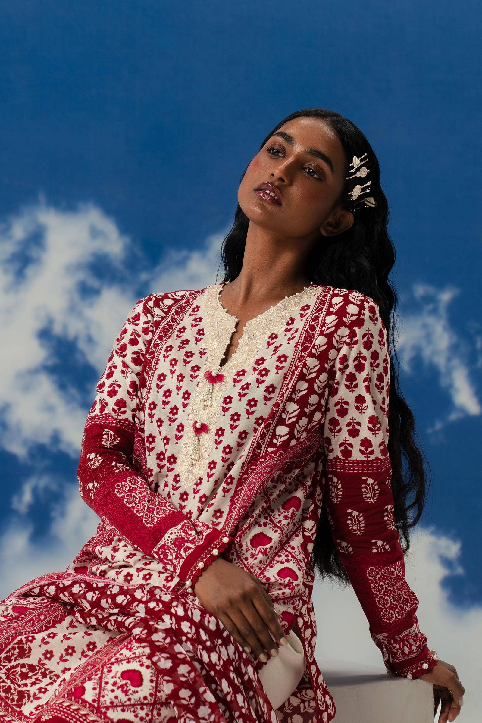 Sana Safinaz | Mahay Summer Lawn 24 | S-44 - Official Sana Safinaz stockist in UK - Sakeena London