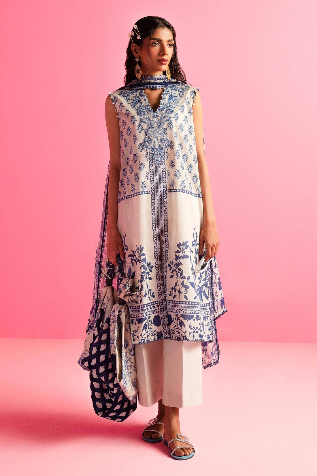Sana Safinaz | Mahay Summer Lawn 24 | S-30 - Official Sana Safinaz stockist in UK - Sakeena London