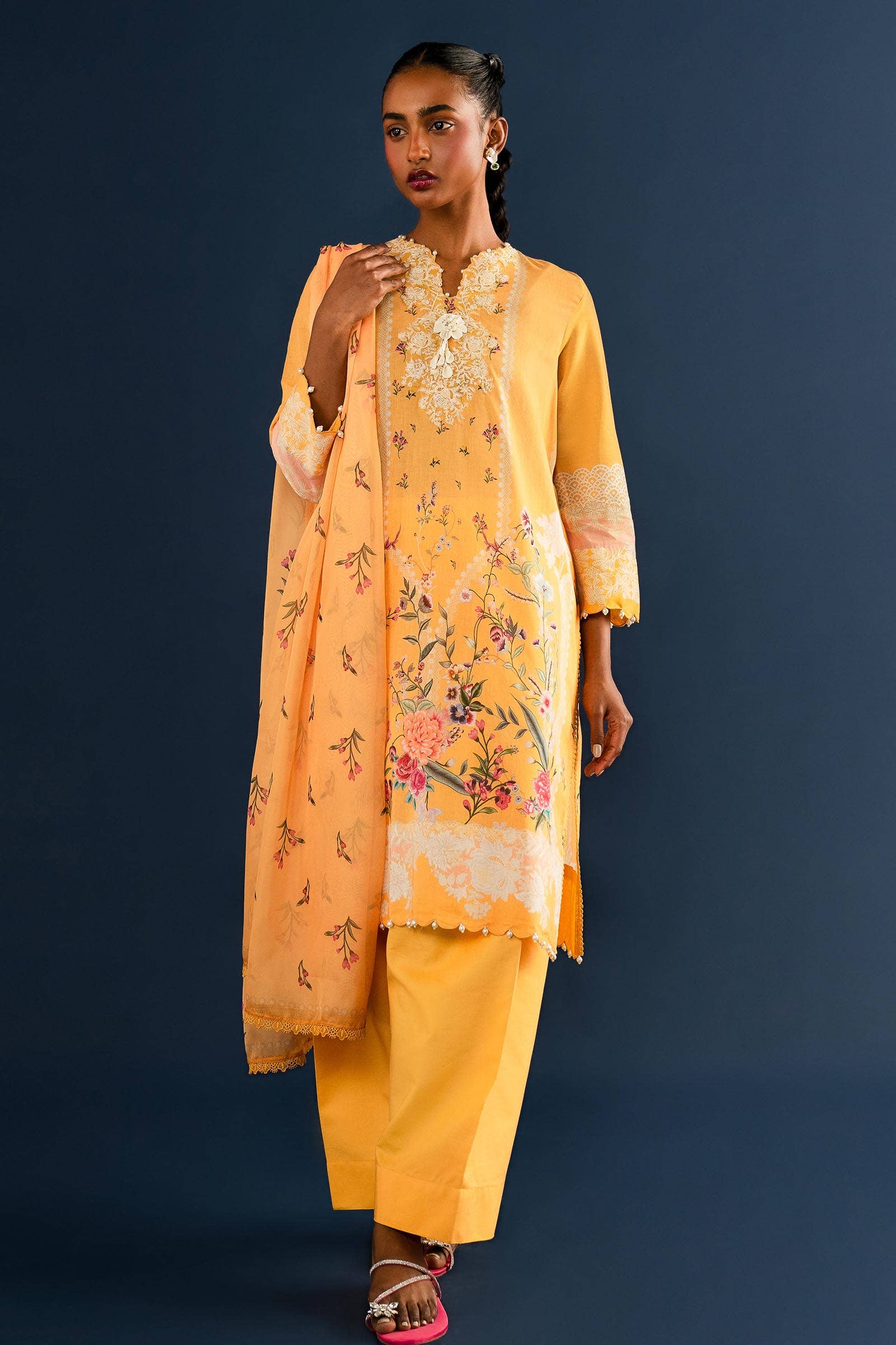 Sana Safinaz | Mahay Summer Lawn 24 | S-23 - Official Sana Safinaz stockist in UK - Sakeena London