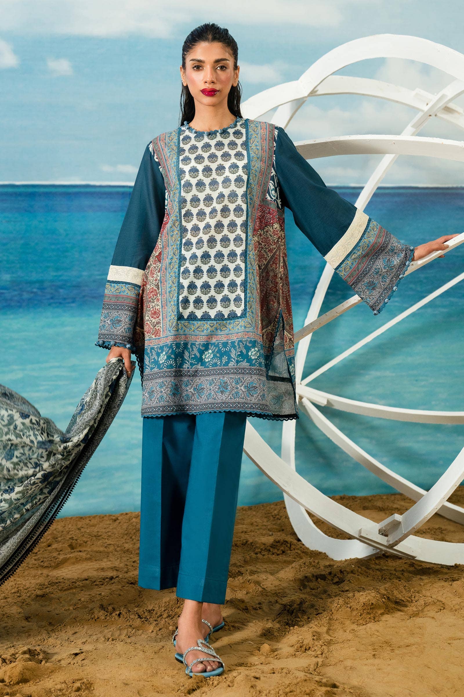 Sana Safinaz | Mahay Summer Lawn 24 | S-19 - Official Sana Safinaz stockist in UK - Sakeena London