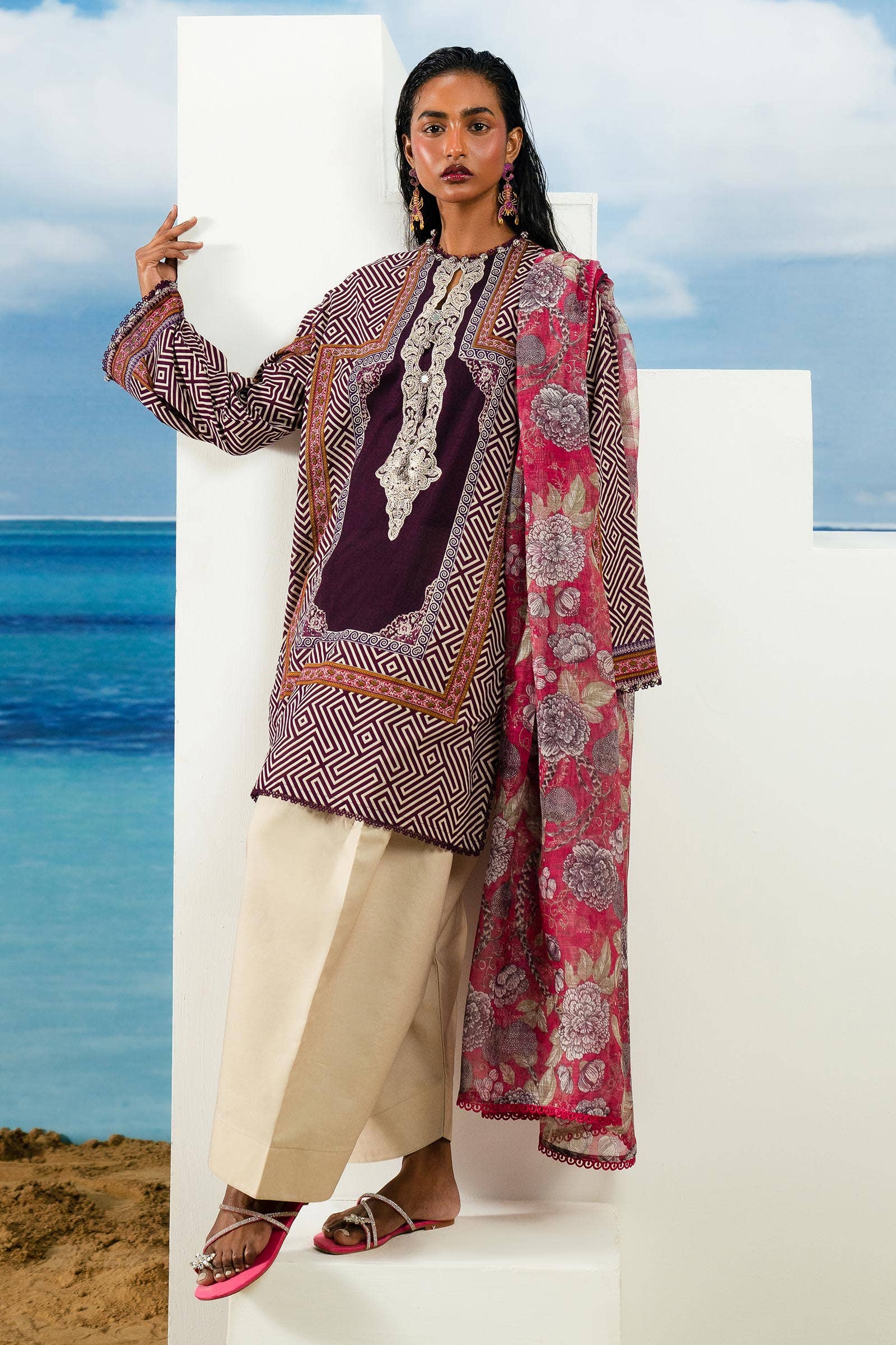 Sana Safinaz | Mahay Summer Lawn 24 | S-17 - Official Sana Safinaz stockist in UK - Sakeena London