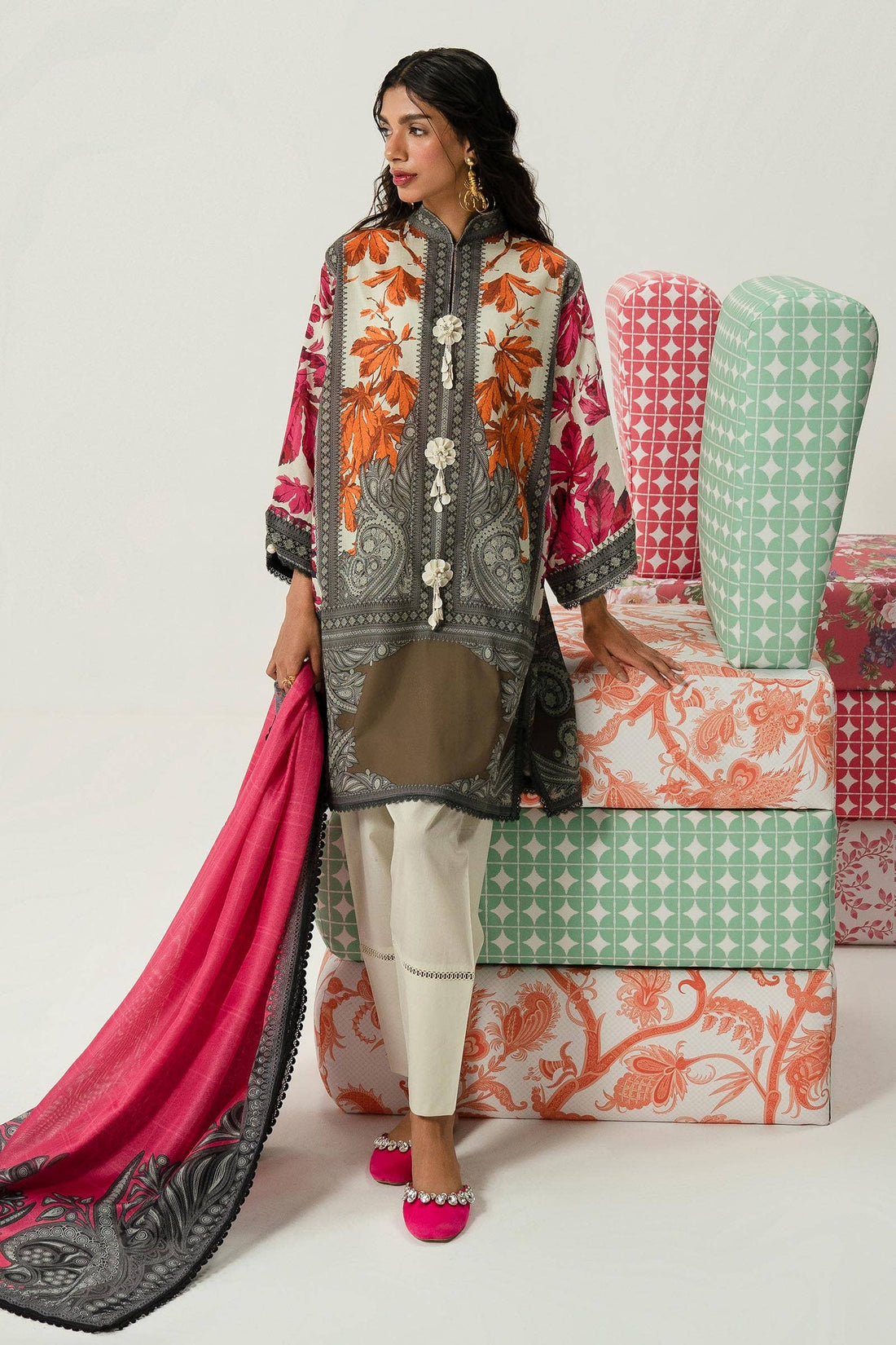 Sana Safinaz | Mahay Summer Lawn 24 | S-10 - Official Sana Safinaz stockist in UK - Sakeena London