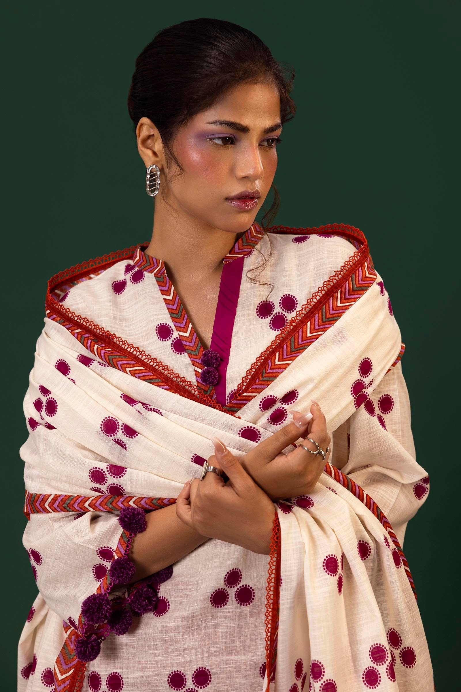 Sana Safinaz | Mahay Winter 24 | H243-001A-3CQ - Official Sana Safinaz stockist in UK - Sakeena London