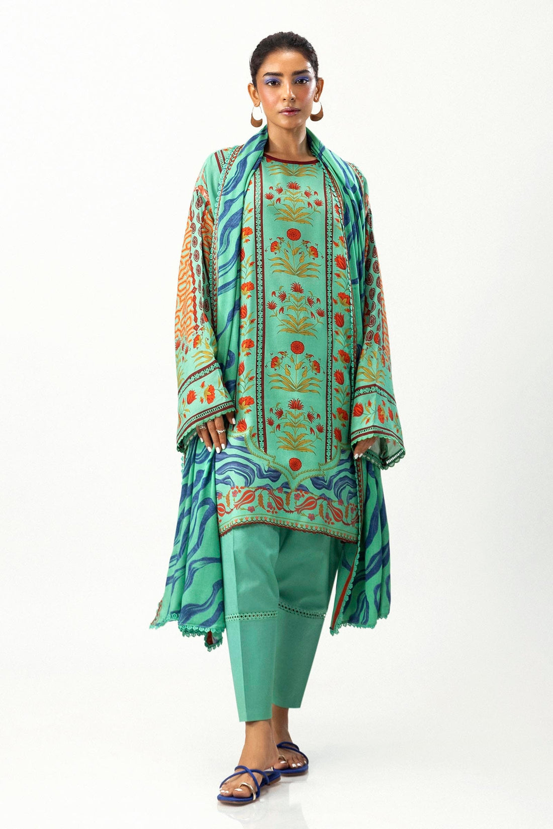 Sana Safinaz | Mahay Winter 24 | H243-004A-3DA - Official Sana Safinaz stockist in UK - Sakeena London
