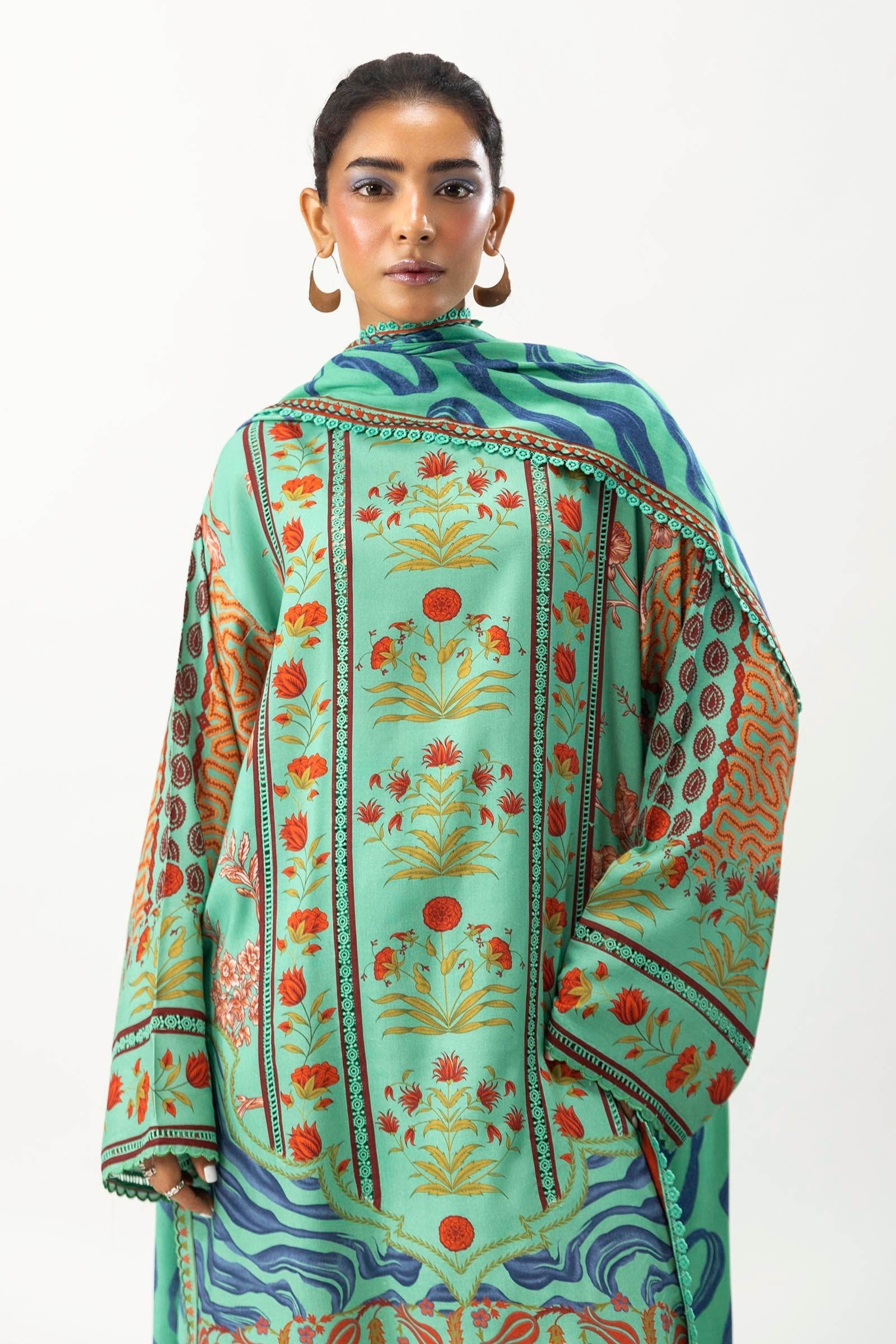 Sana Safinaz | Mahay Winter 24 | H243-004A-3DA - Official Sana Safinaz stockist in UK - Sakeena London