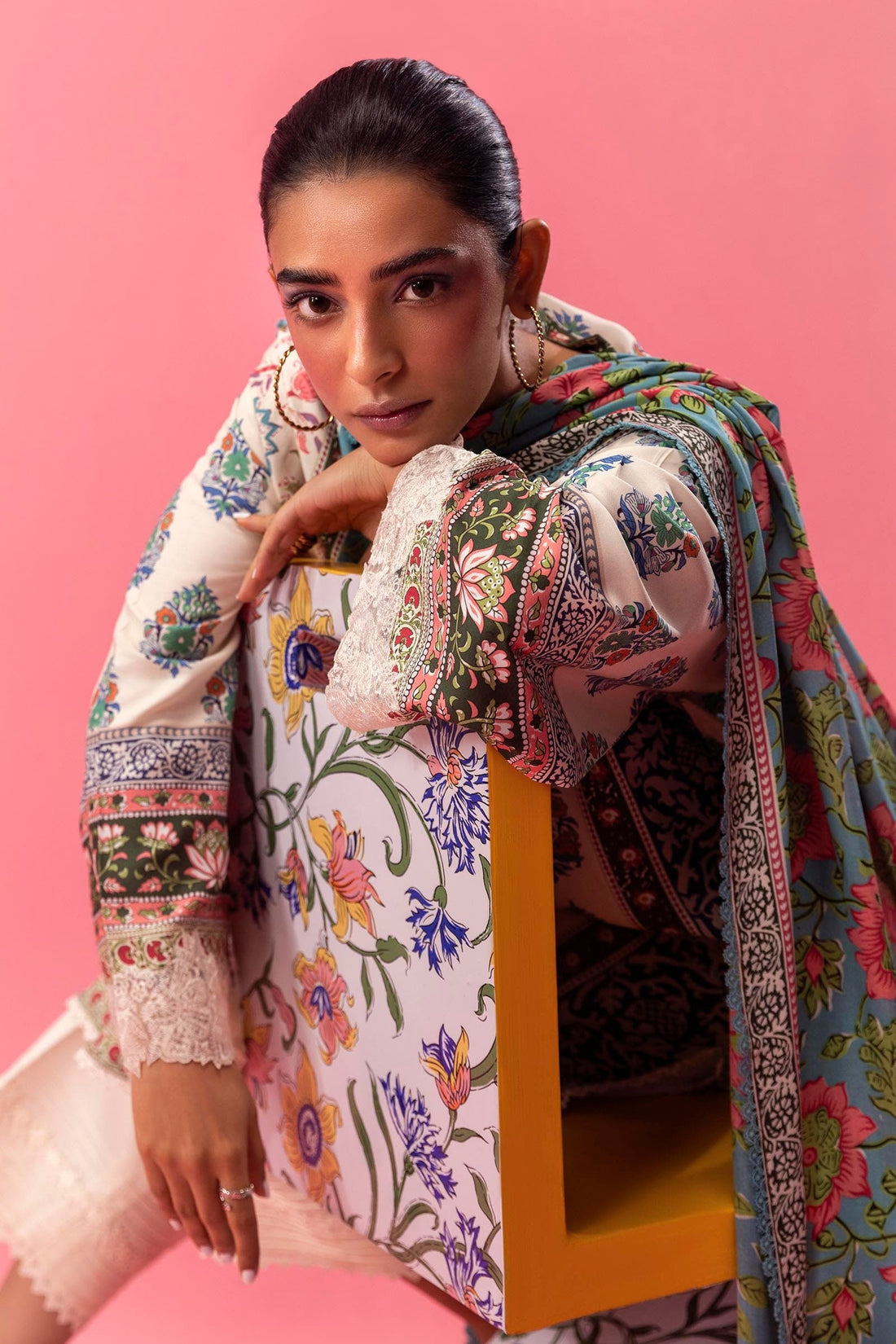 Sana Safinaz | Mahay Winter 24 | H243-005B-2DC - Official Sana Safinaz stockist in UK - Sakeena London