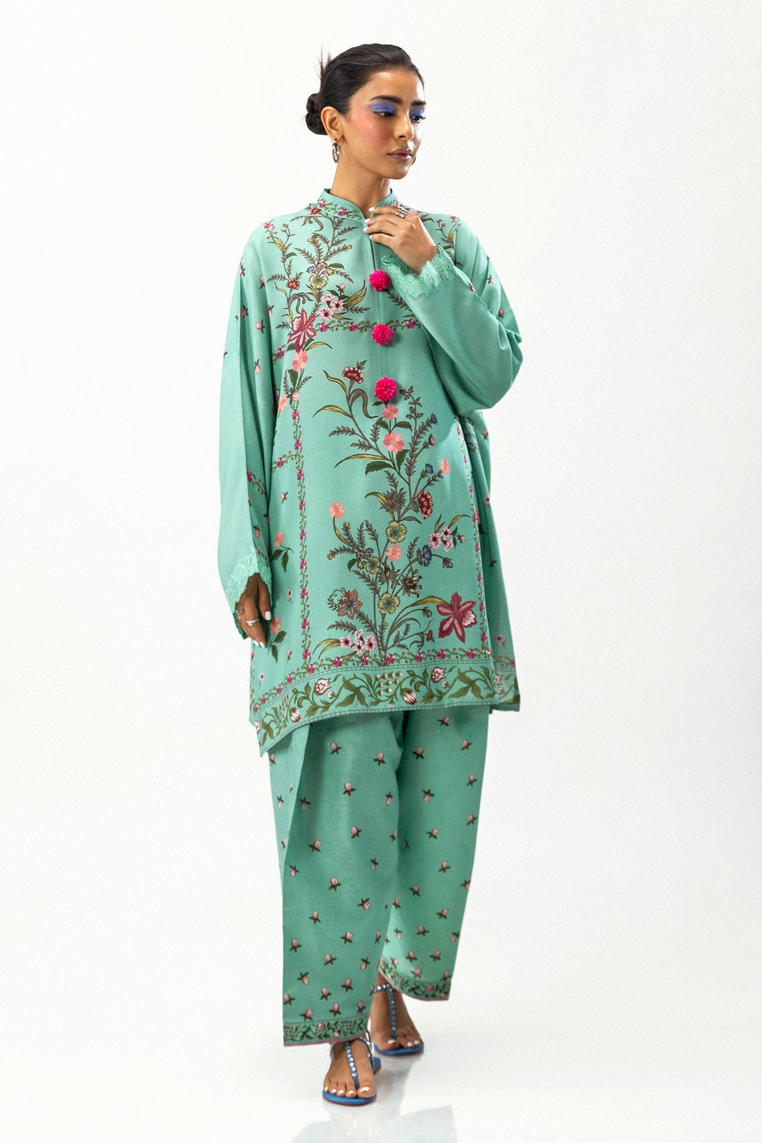 Sana Safinaz | Mahay Winter 24 | H243-007B-2AC - Official Sana Safinaz stockist in UK - Sakeena London
