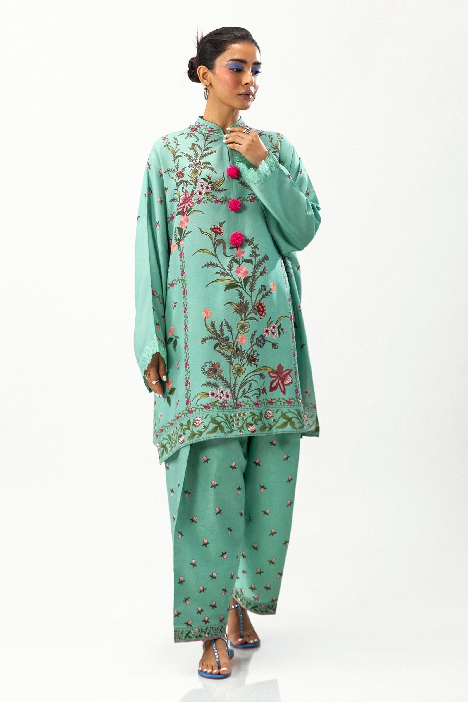 Sana Safinaz | Mahay Winter 24 | H243-007B-2AC - Official Sana Safinaz stockist in UK - Sakeena London
